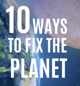 10 ways to fix the planet